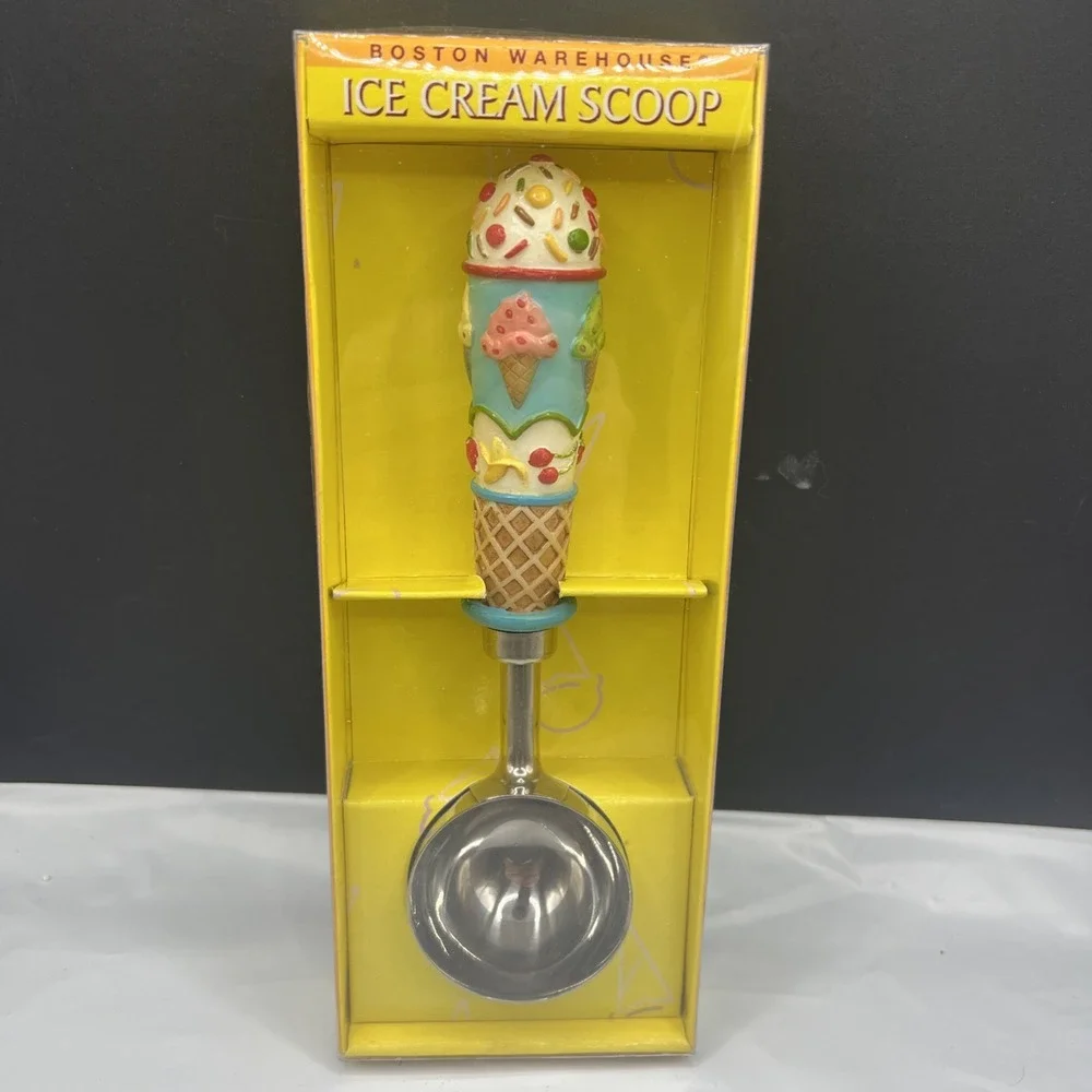 New Vtg 1998 Boston Warehouse Lillian Vernon Ice Cream Scoop 78160 Retro Kitsch